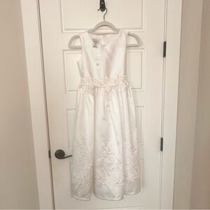 Girls white formal dress